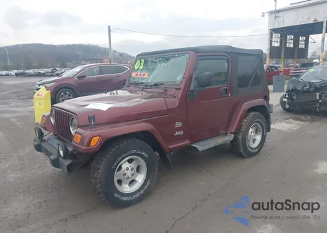 2003 Jeep Wrangler Sahara z USA, uszkodzony, nr VIN 1J4FA59SX3P326841